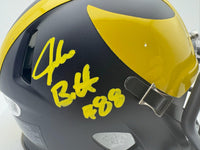 Jake Butt Autographed Michigan Wolverines Mini Football Helmet JSA CoA