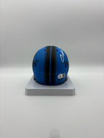 Aidan Hutchinson Autographed Detroit Lions Rave Mini Football Helmet Beckett CoA