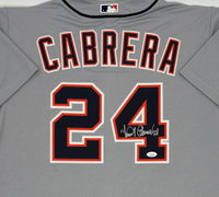 Miguel Cabrera Autographed Detroit Tigers Authentic Gray Nike Baseball Jersey JSA CoA
