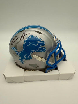 Aidan Hutchinson Autographed Detroit Lions Speed Mini Football Helmet Beckett CoA