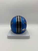 Herman Moore Autographed Detroit Lions Alternate Mini Football Helmet JSA CoA