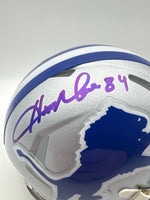 Herman Moore Detroit Lions Autographed Throwback Mini Helmet W/ JSA CoA