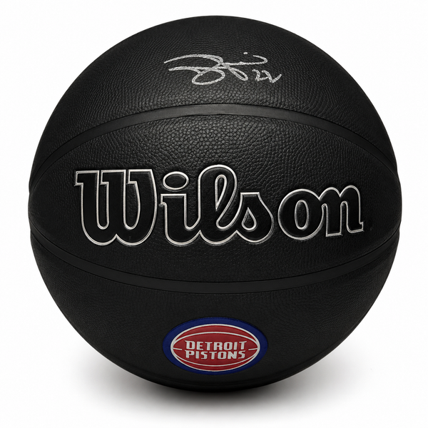 Tayshaun Prince Autographed Detroit Pistons Wilson Basketball JSA CoA.