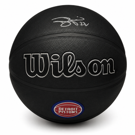 Tayshaun Prince Autographed Detroit Pistons Wilson Basketball JSA CoA.