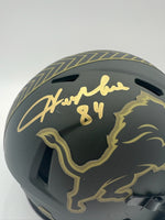 Herman Moore Autographed Detroit Lions STS Mini Football Helmet JSA CoA