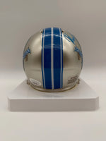 Kerby Joseph Autographed Detroit Lions Speed Mini Football Helmet JSA CoA