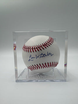 Lou Whitaker Autographed Baseball Beckett CoA.