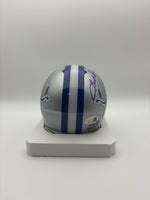Herman Moore Detroit Lions Autographed Throwback Mini Helmet W/ JSA CoA