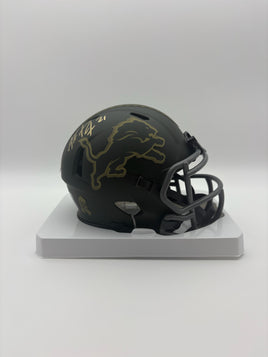 Amik Robertson Autographed Detroit Lions STS Mini Football Helmet JSA CoA