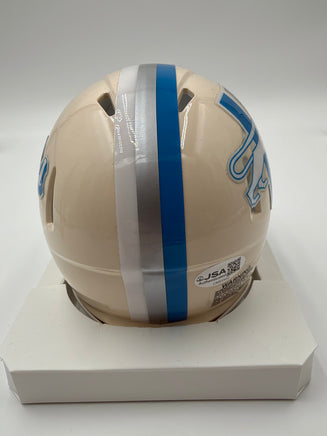 Brian Branch Autographed Detroit Lions Retro Mini Football Helmet w/ JSA CoA.