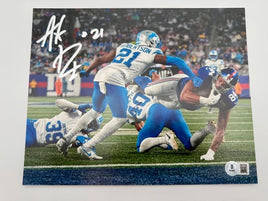 Amik Robertson Autographed 8x10 Detroit Lions Photo Beckett CoA