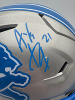 Amik Robertson Detroit Lions Autographed Speedflex Midi-Helmet W/ JSA CoA