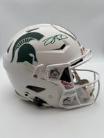 Jayden Reed Autographed Michigan State Spartans Full-Size Flex Football Helmet Beckett CoA