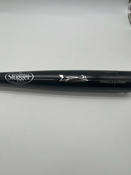Riley Greene Autographed Black Louisville Slugger Pro Stock 34" Wooden Baseball Bat w/ Fanatics CoA
