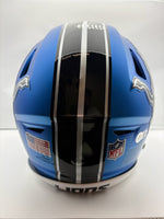 Barry Sanders Autographed Detroit Lions Alternate Full-Size Flex Football Helmet Schwartz CoA