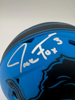 Jack Fox Autographed Detroit Lions Rave Football Mini Helmet Becket CoA