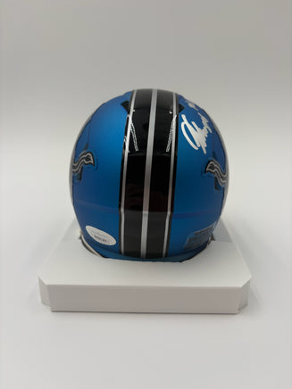 Kerby Joseph Autographed Detroit Lions Alternate Mini Football Helmet JSA CoA.