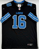 Jared Goff Autographed Detroit Lions Pro Style Black Nike Football Jersey Fanatics CoA
