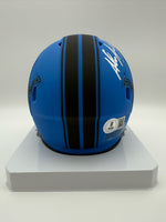 Alex Anzalone Autographed Detroit Lions Rave Mini Football Helmet Beckett CoA