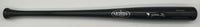 Black baseball bat on a light gray background