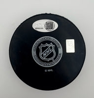 Emmitt Finnie Autographed Detroit Red Wings Hockey Puck JSA CoA