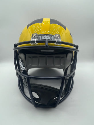 Jordan Marshall Autographed Michigan Wolverines Full-Size Replica Football Helmet JSA CoA.