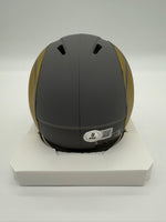 Eric Dickerson Autographed & Inscribed Los Angeles Rams Slate Mini Football Helmet Beckett CoA