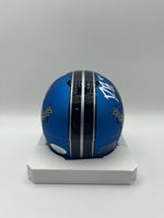 Derrick Barnes Autographed Detroit Lions Alternate Mini Football Helmet JSA CoA