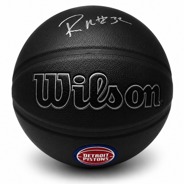 Richard Hamilton Autographed Detroit Pistons Wilson Basketball JSA CoA.