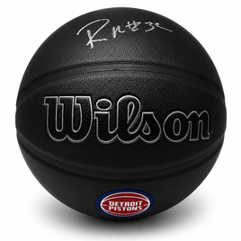 Richard Hamilton Autographed Detroit Pistons Wilson Basketball JSA CoA.