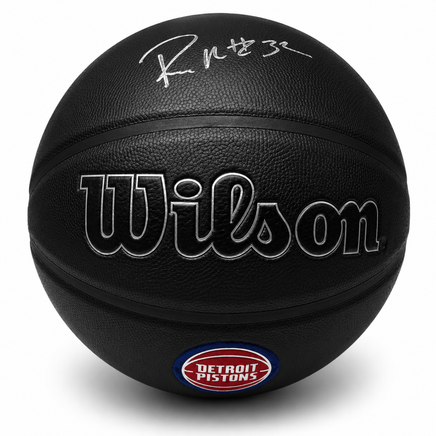 Richard Hamilton Autographed Detroit Pistons Wilson Basketball JSA CoA.