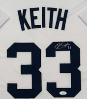 Colt Keith Autographed Detroit Tigers White Custom Baseball Jersey JSA CoA
