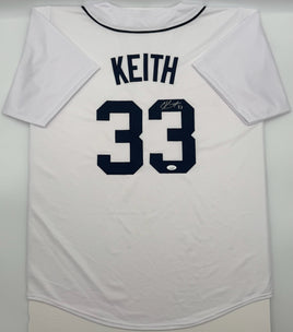 Colt Keith Autographed Detroit Tigers White Custom Baseball Jersey JSA CoA