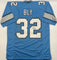 Dré Bly Autographed Detroit Lions Blue Custom Football Jersey JSA CoA