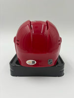 Drew Miller Autographed Detroit Red Wings Mini Hockey Helmet JSA CoA.