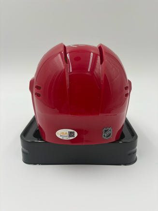 Drew Miller Autographed Detroit Red Wings Mini Hockey Helmet JSA CoA.