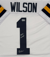 Roman Wilson Autographed & Inscribed Michigan Wolverines White Custom Football Jersey Beckett CoA