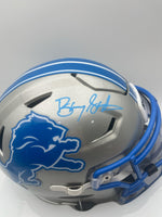 Barry Sanders Detroit Lions Autographed Speedflex Midi-Helmet W/ Schwartz CoA