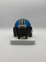 Isaac TeSlaa Autographed Detroit Lions Alternate Mini Football Helmet JSA CoA