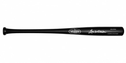 Lou Whitaker Autographed Black Louisville Slugger Pro Stock 34" Wooden Baseball Bat w/ Beckett CoA.