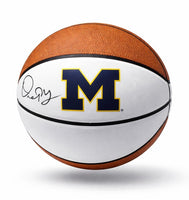 Dusty May Autographed Michigan Wolverines Basketball with JSA CoA