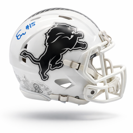 Ennis Rakestraw Jr. Autographed Detroit Lions STS Mini Football Helmet Beckett CoA