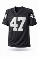 Tyrone Wheatley Autographed Raiders Black Custom Football Jersey JSA CoA