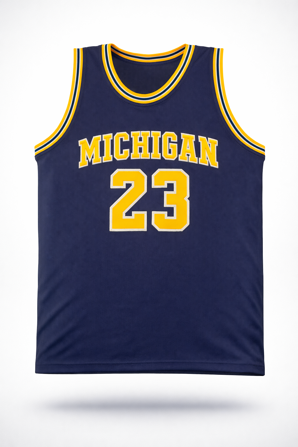Yaxel Lendeborg Autographed Michigan Wolverines Navy Custom