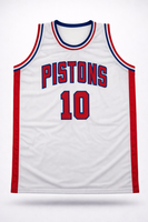 Dennis Rodman Autographed Detroit Pistons White Custom Basketball Jersey JSA CoA