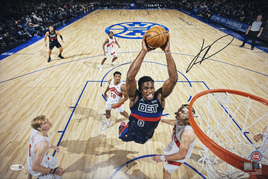 Jalen Duren Autographed Detroit Pistons 16x20 Photo JSA CoA