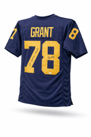 Kenneth Grant Autographed & Inscribed Michigan Wolverines Navy Custom Football Jersey JSA CoA