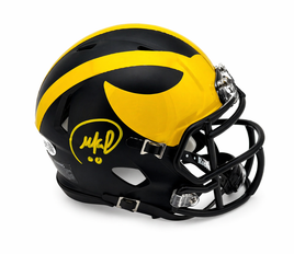 Mike Sainristil Autographed Michigan Mini Football Helmet JSA CoA