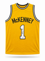 Trey McKenney Autographed Michigan Wolverines Maze Custom Basketball Jersey with JSA CoA.
