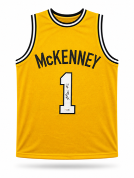 Trey McKenney Autographed Michigan Wolverines Maze Custom Basketball Jersey with JSA CoA.